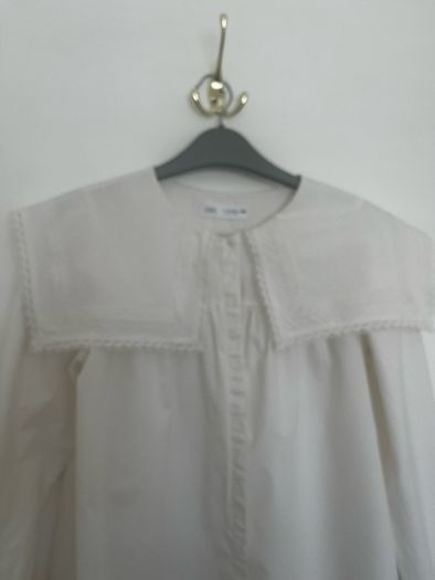 Zara Kids Blouse with Oversized Embroidered Collar Age 11 to 12