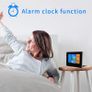Weather Stations Wireless Indoor Outdoor with Alert and Temperature/Humidity/Barometric/Forecast/Moon Phase/Alarm Clock, LCD Digital Weather Station with Outdoor Sensor for Home Office (Black) Image 4