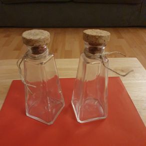 Bottles/Two Pyramid Shape Bottles