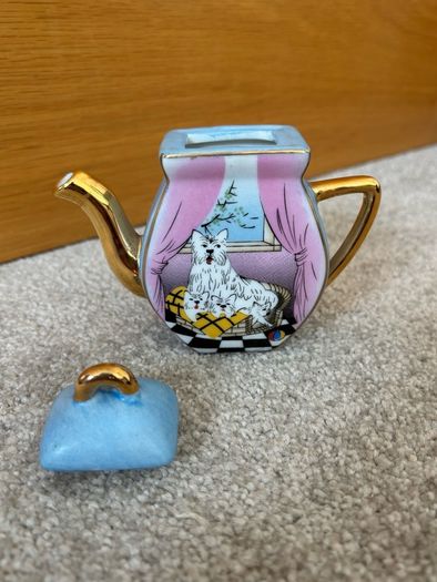Vintage Miniature Ceramic Teapot