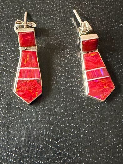 silver earrings