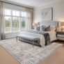 Large Grey Rug 200x290 for Living Room, Faux Wool Short Pile Non-Slip Area Rug, Machine Washable Traditional British Design for Bedroom Dining Room Image 5
