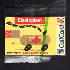 1997 Ireland 20 unit 30 Elastoplast plasters (ODS2) Call Card Mint in Packaging