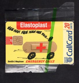 1997 Ireland 20 unit 30 Elastoplast plasters (ODS2) Call Card Mint in Packaging
