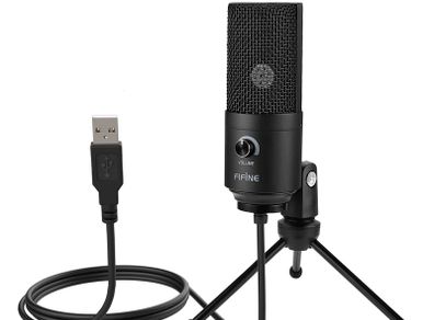 Metal USB Condenser Recording Microphone For Laptop Windows Cardioid Studio Recording Vocals Voice Over YouTube-K669