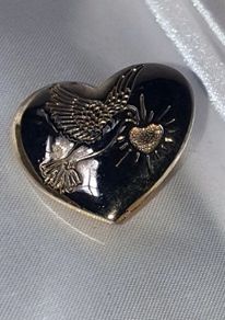 Pristine Vintage Variety Club "Dove & Heart"Brooch