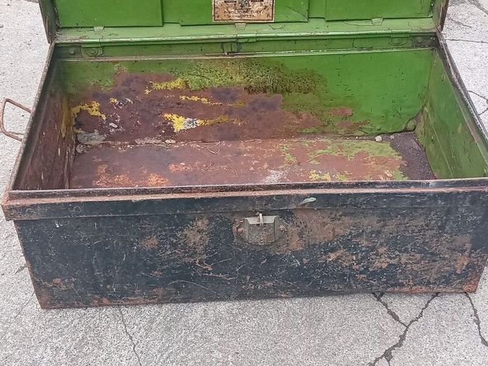 Antique Steel Trunk