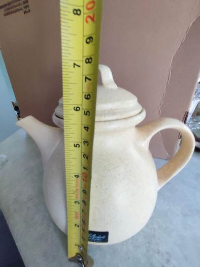 Set Of 2 Beige Tea  And Coffee Pot  St. Michael's House Pottery Dublin