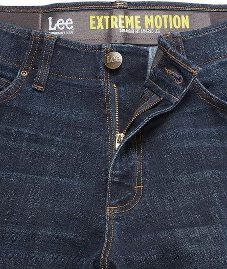 Lee Men's Jeans Performance Series Extreme Motion Straight Fit Tapered Leg 20150, Maverick, 36W / 32L, Size XL