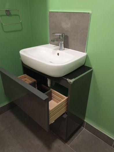 Vanity Unit (IKEA Godmorgen) with Quartz Top (Basin Included)