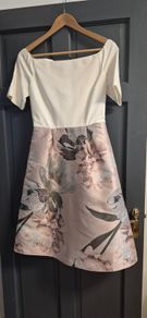 Beautiful Ted Baker "Cathiey" Woodland Floral Jacquard Dress