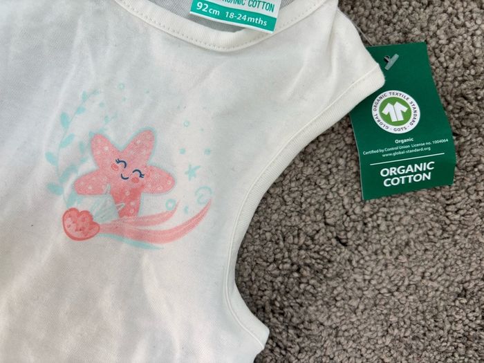 New baby girl tunic 18-24months  92cm organic cotton