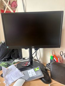 AOC Monitor wi/ Adjustable Desk Mount Arm