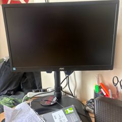 AOC Monitor wi/ Adjustable Desk Mount Arm