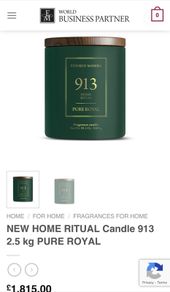 Exclusive Home Rituals Candle.