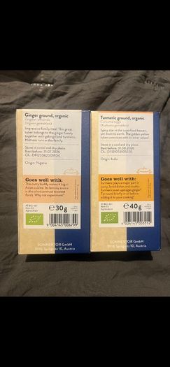 ginger turmeric powder 100% pure organic