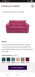 Magenta Pink DFS Sofa