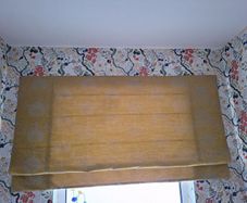 Roman Blinds Yellow/Gold Oriental Pattern