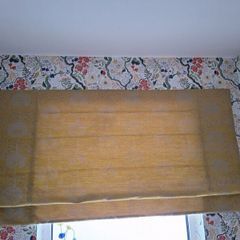Roman Blinds Yellow/Gold Oriental Pattern