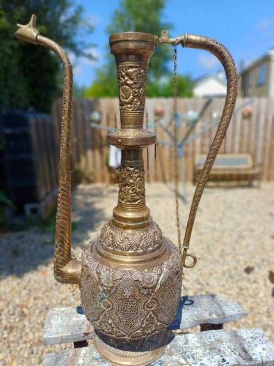 Large Antique Brass Ewer