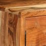 Sideboard Solid Wood with Carved Doors 160x40x75 cm Image 4