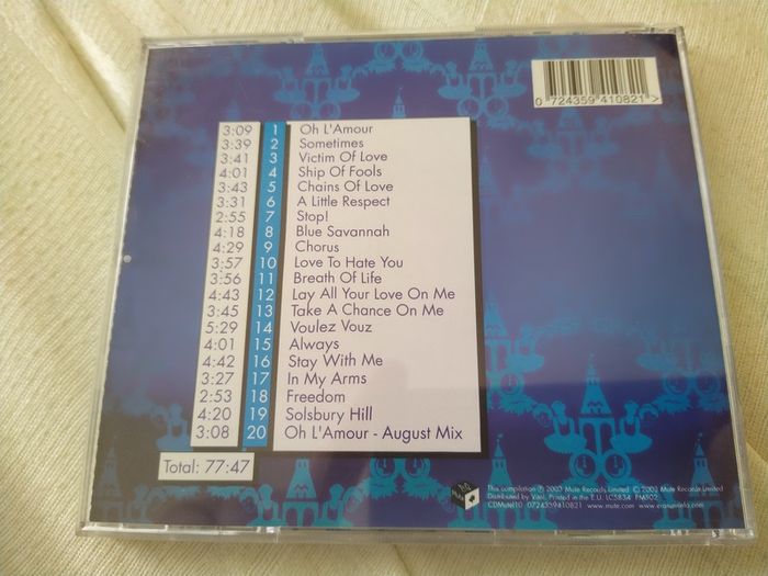 Erasure - Greatest Hits Cd