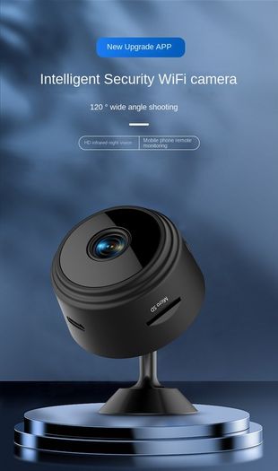 A9 Magnetic Mini WiFi Camera Wireless 1080P for Smart Home Security, Supports Live View, Human & Pet Detection,Car Nanny Cam, Sound & Portable Baby Small Video Cameras (Black)