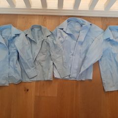 4 Blue School Shirts Ages 4, 5-6, 6-7