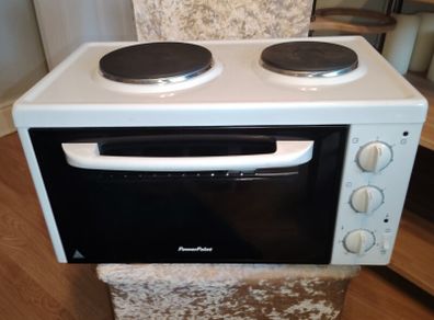 PowerPoint Table top oven with 2 hobs