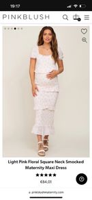 Pink Blush Designer Maternity dress