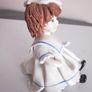 Lino Zampiva Spaghetti Hair Porcelain Girl Figurine Image 4