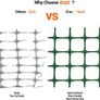 Garden Fence Barrier for Dogs,1x20m Snow Fence Plastic Mesh Fencing Roll [Heavy Duty] Safety Temporary Fencing,Garden Mesh Border Fence Reusable for Yard Vegetable Poultry Rabbit Chicken-Green Image 3