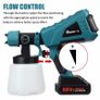 88VF 1500W 1000ML Cordless Electric Spray Gun with 3Nozzle Flow Control Airbrush High Power Paint Sprayer For Makita 18V Battery Image 5