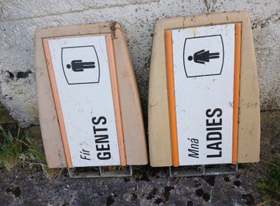 Irish Rail vintage obsolete 1990s signage