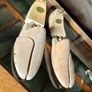 Vintage Gentlemen Sculpted Wooden Shoe Trees Set Size 10 or 43 Fitzpatricks Shoes Image 3