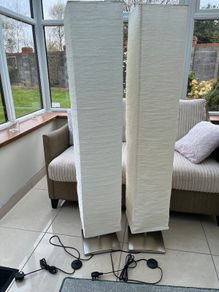Cream floor lamps