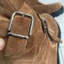 Jimmy Choo Youth II 2 Buckled Brown Suede Biker Boots Motorcycle UK3 Image 3