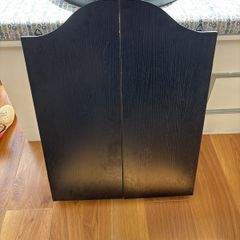 dart board and cabinet