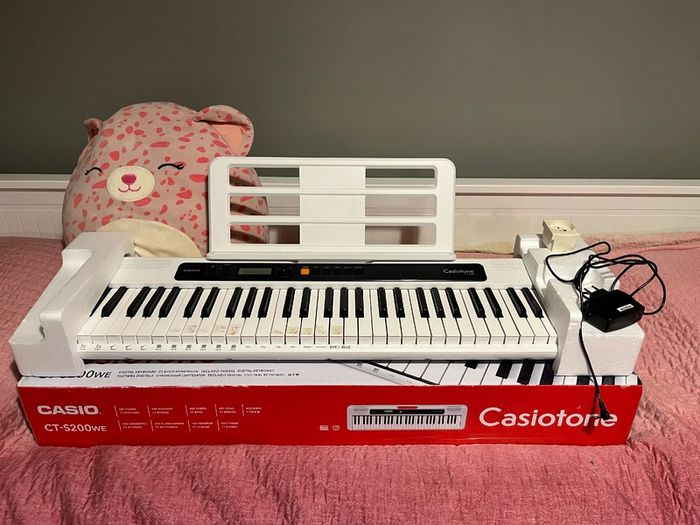 Budget friendly and portable Casiotone CT-S200WE Keyboard with Stand