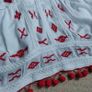 White with red details Holiday dress, size 10 Image 2
