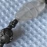 Vintage sterling silver pink quartz necklace Image 8