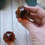 amber glass drawer knobs bnwt Image 3