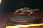 Bronze effect greyhounds