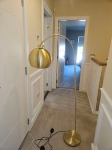 Gold floor lamp