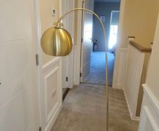 Gold floor lamp