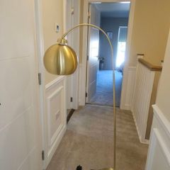 Gold floor lamp