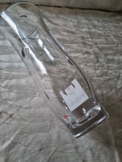 Scandinavian Art Glass Vase Iittala Finland