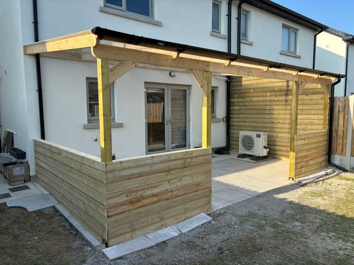 building pergola ,extension, side entry