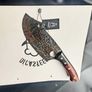 Forged Cleaver Knife with Skull Engraving The Ultimate Blend of Power Image 2