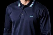Boss Men's Long Sleeve Polo Shirt Size 2xl-3xl